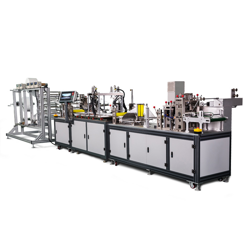 Fully automatic folding mask machine linkage machine